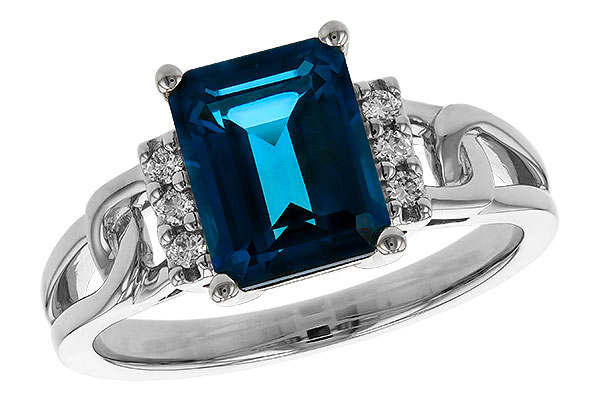 K320-79928: LDS RG 2.42 LONDON BLUE TOPAZ 2.50 TGW (9x7MM LBT)