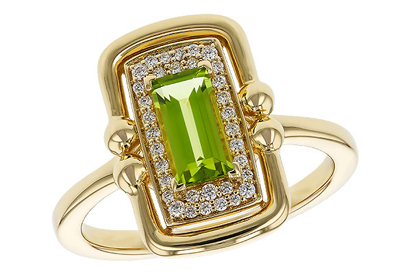 K320-81737: LDS RG .72 PERIDOT .84 TGW (8x4MM PER)