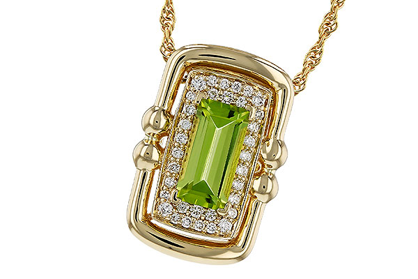 K320-81755: NECKLACE .72 PERIDOT .84 TGW (8x4MM PER)