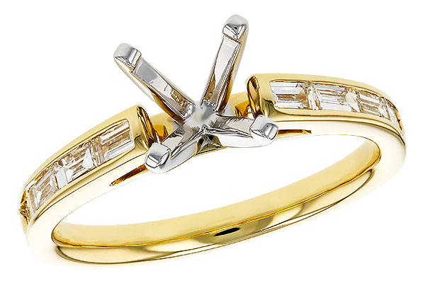 K321-64464: LDS SEMI DIA RG .38 TW BAGUETTES