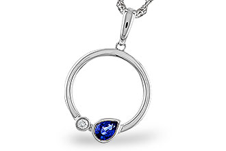 L320-75437: NECKLACE .26 SAPPHIRE .28 TGW