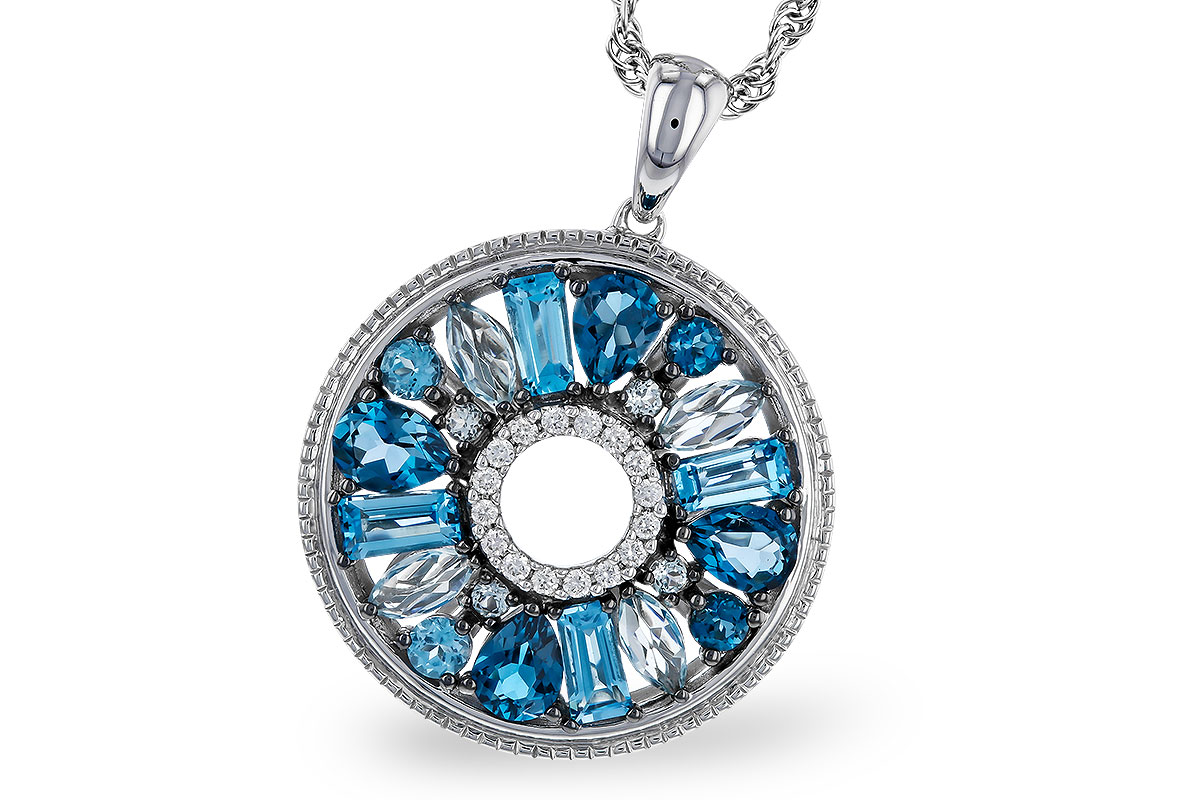 L320-77210: NECKLACE 1.67 BLUE TOPAZ 1.72 TGW
