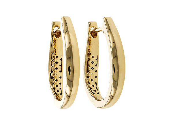 L320-79073: GOLD EARRINGS (17MM)