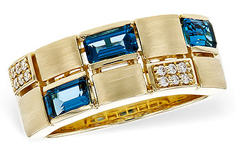 L320-79973: LDS RG .94 LONDON BLUE TOPAZ 1.00 TGW