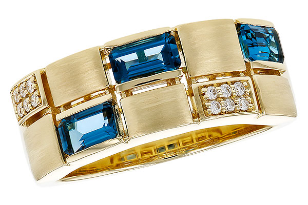 L320-79973: LDS RG .94 LONDON BLUE TOPAZ 1.00 TGW
