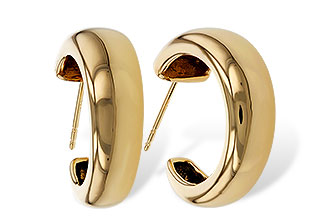 L320-80828: GOLD EARRINGS (20MM)