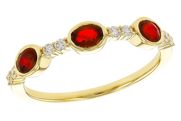 L320-81728: LDS WED RG .66 TW RUBY .78 TGW