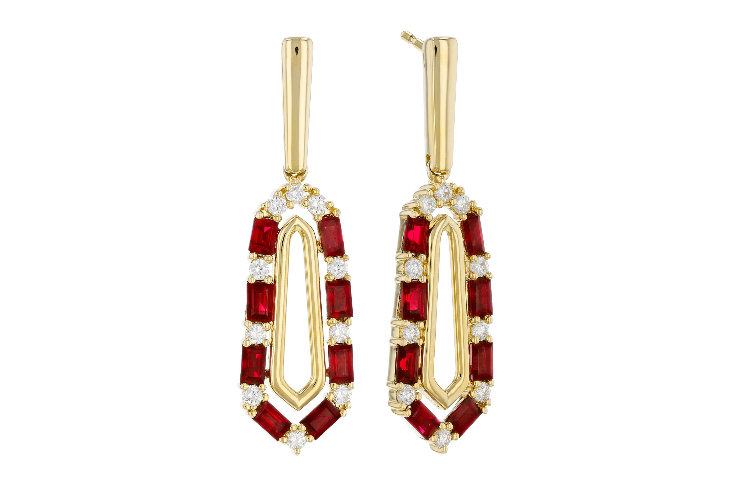 L321-67228: EARR .98 TW RUBY 1.26 TGW