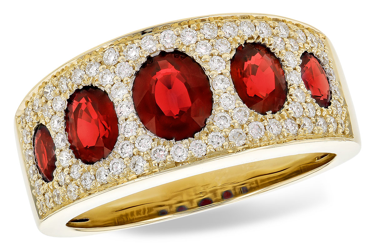 M318-95382: LDS WED RG 1.60 TW RUBY 2.00 TGW
