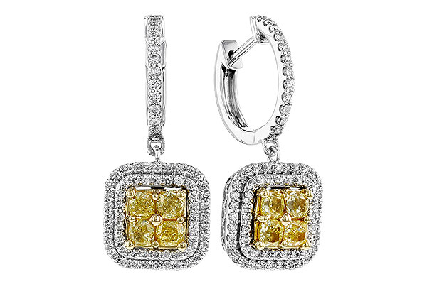 M320-76319: EARR 1.04 FANCY YELLOW DIAMONDS 1.62 TW