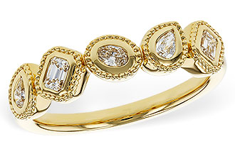 M320-80891: LDS DIA WED RG .34 TW FANCY CUT DIAS